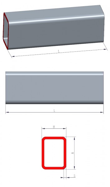 Barre carré en aluminium sur mesure